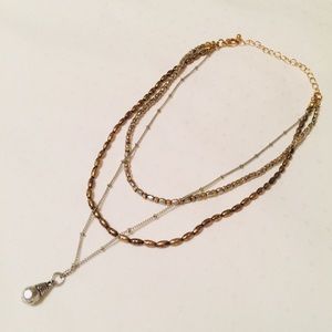 Metallic Beaded Choker